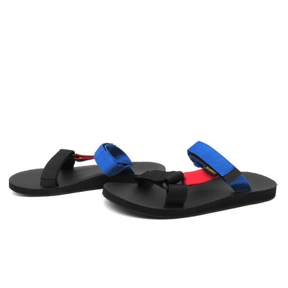 TEVA MEN'S UNIVERSAL SLIDE SANDALS IN BLACK, RED BLUE SZ 9 - Picture 3 of 8